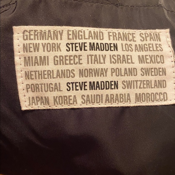 🏷️ BNWT STEVE MADDEN LONG BLACK WINTER COAT~MD~w/THUMB HOLES & POCKETS - Picture 9 of 13